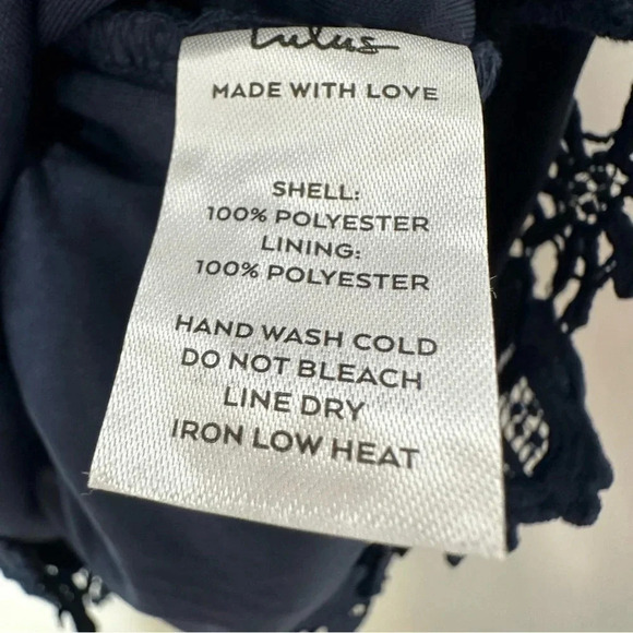 Lulus NWT Navy Love Poem Lace Mini Dress Size Medium - Picture 10 of 13
